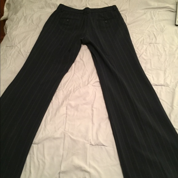 Express Editor Pants Trousers Navy Pinstripe! - Picture 2 of 8